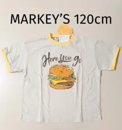 新品 マーキーズ MARKEY’S 半袖Tシャツ 120cm ハンバーガー