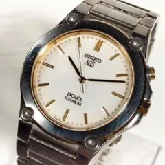 セイコードルチェ　AGS 4M21-0A30 チタン製　ワンピースケース　稼働品