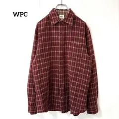 WPC ダブリュピーシー【Ｆ】長袖シャツ チェック柄 ポケット メンズ