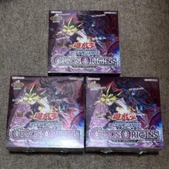 遊戯王 カオスオリジンズ シュリンク付き4box カオスオリジン box