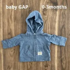 baby GAP ベイビー 0-3months パーカー アウター ブルー