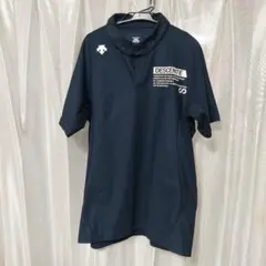 DESCENTE メンズ ゴルフウェア ポロシャツ ネイビーL