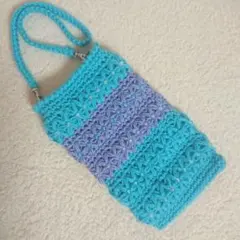 ハンドメイド キラキラビーズのスマホポーチ