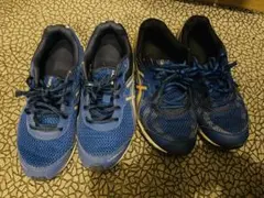 ASICS LAZERBEAM 青 スニーカー　2足セット