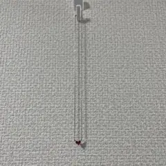 シルバー ハート型ピンク装飾 ネックレス