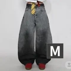 完売品』 地底人 カジュアルダメージバルーンデニム S - メルカリ