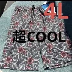 メンズ ハーフパンツ　花柄 ルームウェア 短パン　超クール　4L 新品のサムネイル