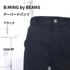 B:MING by BEAMS テーパードパンツ M ブラック ウエストゴム