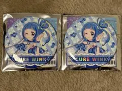 キミとアイドルプリキュア♪展　缶バッジ2個　キュアウインク