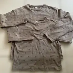 après les cours ドット柄長袖カットソー 130cm