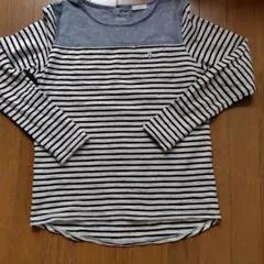 Simply Cloud ストライプ 長袖Tシャツ