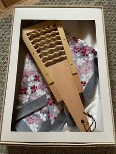 木製　鬼おろし　花柄布付きのサムネイル