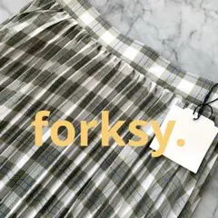 新品タグ付き　forksy. プリーツスカート　Mサイズ