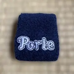 Porte 刺繍リストバンド ネイビーのサムネイル