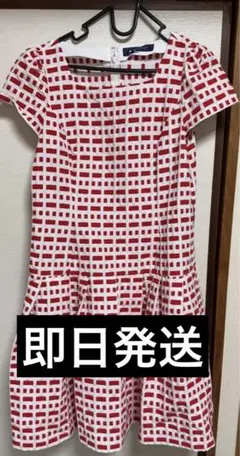 ★本日売り切り★定価38,500円エムズグレイシー半袖ワンピース新品タグ付き42 新品タグ付】約半額エムズグレイシー40号モチーフ柄ワンピース