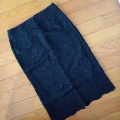 GU レース スカート 黒