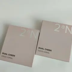2aN DUAL CHEEK デュアル チーク #3 コココーラル×2個 新品のサムネイル