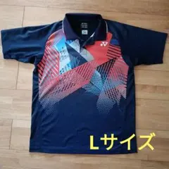 YONEX グラフィックポロシャツ ネイビー　ゲームシャツ