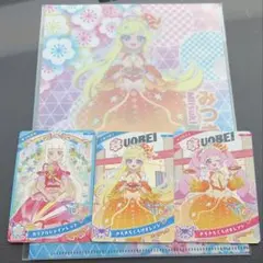 ひみつのアイプリ×魚べい コラボ クリアファイル カード みつき ひまり つむぎ