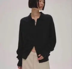 Raccoon Knit Cardigan todayful 黒　ブラックのサムネイル