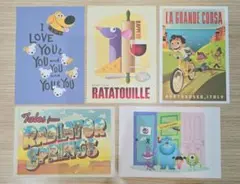 ディズニーファン　付録　ポストカード　ピクサー映画　5枚