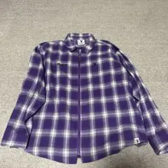 PLAYBOY SEQUENZ ネルシャツ パープル XL