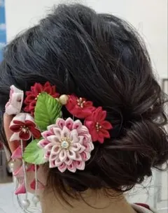 花の髪飾りセット 5点