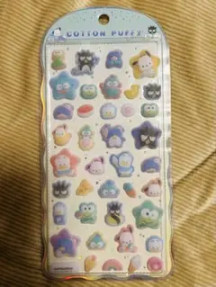 正規品　サンリオ　はぴだんぶい　コットンパフィー　シール　ボンボンドロップ