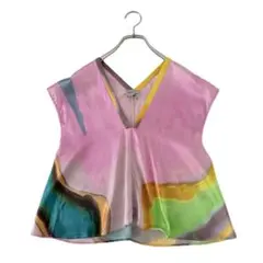美品 Rachel Comey レイチェルコーミー グラデーションシルクブラウスのサムネイル