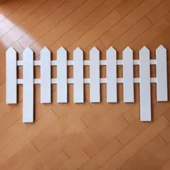 木製 ガーデンフェンス ホワイト 柵のサムネイル