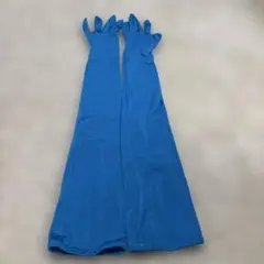 ロング手袋　ブルー