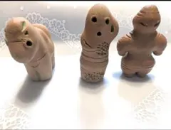 ミニ埴輪3体セット はにわ - メルカリ