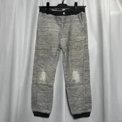 XLARGE KIDS ウエストゴム ダメージ加工 ロングパンツ