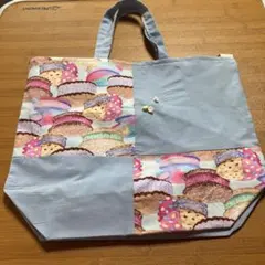 ハンドメイドパッチワーク大型バッグ2