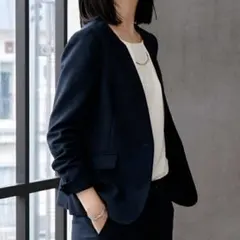 green label relaxing セットアップ ノーカラー ネイビー38