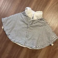 美品 ✴︎ PETIT BATEAU ストライプ柄 フード付きポンチョ