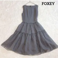 極美品 ADEAM 44744 セラドレス ミッドナイト 24年 FOXEY - メルカリ