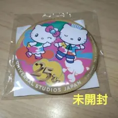 25周年　ユニバーサルスタジオジャパン　缶バッジ　ハローキティ　サンリオ　USJのサムネイル