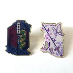 鬼滅の刃 鬼滅祭　伍周年記念祭　ランダムピンズ　冨岡義勇　胡蝶しのぶ