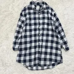 バックナンバー　長袖ネルシャツ　チェック柄　男女兼用　大きめ　XL