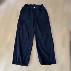 GLOBAL WORK　ドロスト　カーゴパンツ　黒　140
