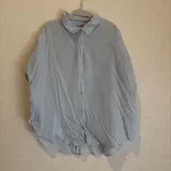coca 水色 コットン100% 長袖シャツ