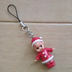 キューピーちゃんストラップ サンタさん 赤
