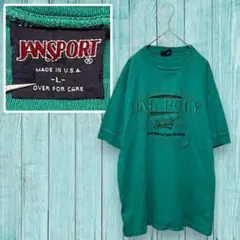 90s USA製 裾シングル 前V カレッジTシャツ L JANSPORTのサムネイル