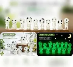 蓄光 こだま風 ミニフィギュア 10体セット癒し インテリア オブジェ 新品のサムネイル