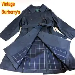 【レア Vintage】Burberry's トレンチコート ネイビー