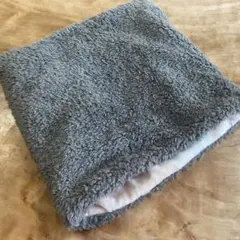 新品リバーシブルフリース ネックウォーマー グレー