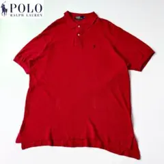 90s ビンテージ USA製ラルフローレン 鹿の子ポロシャツ XXL ゆったり