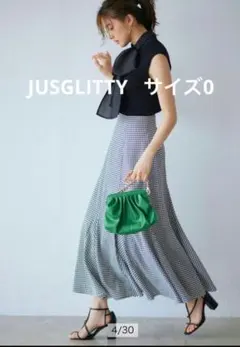 フレアスカート ギンガムチェック　ジャスグリッティー