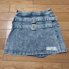ANAPGIRL デニムのキュロットスカート